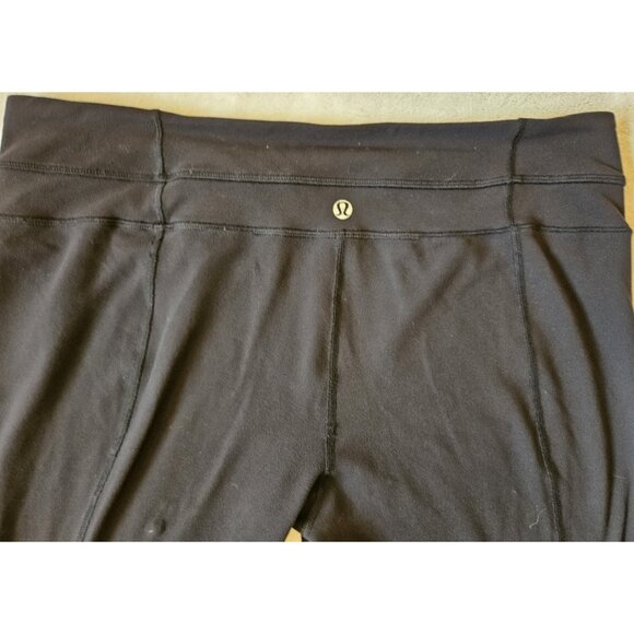 Lululemon Pants Womens 12 Black Groove Flare Yoga Activewear Gym Athletic *Read - Picture 4 of 16